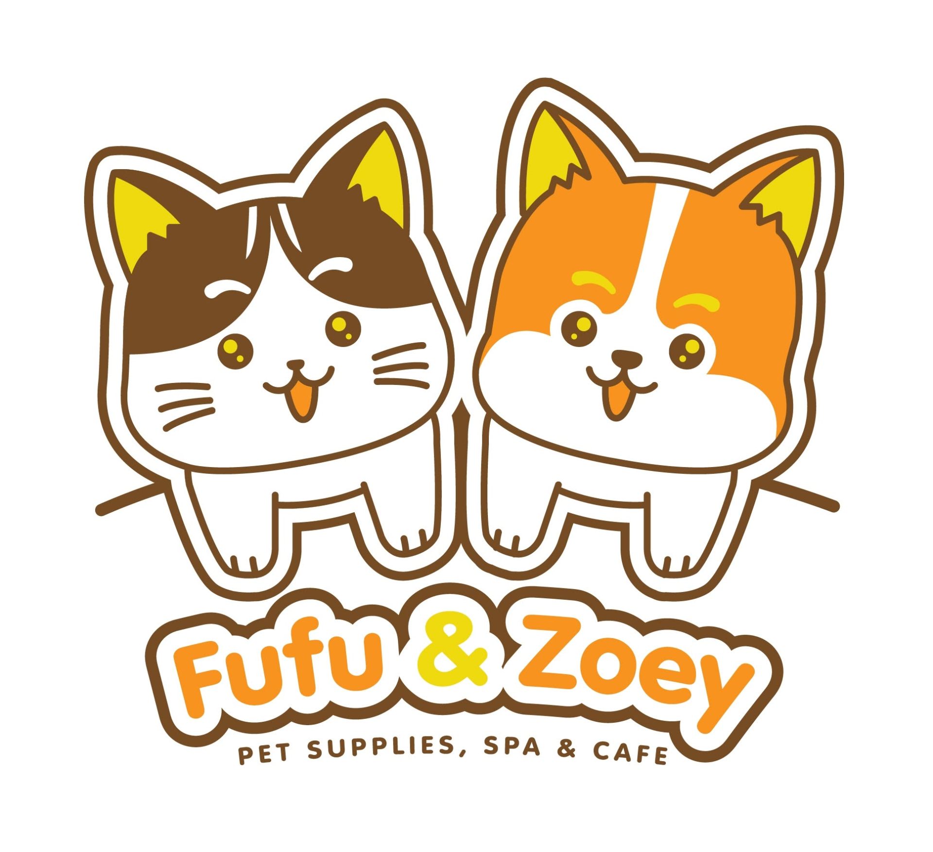 Fufu & Zoey's Pet Supplies, Grooming & Cafe' logo